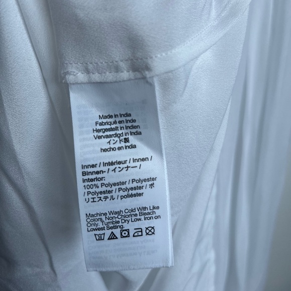 NWT J.Crew Size 6 White Elena shirtdress In Chiffon - Picture 15 of 16